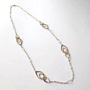 Alexis Bittar Gold Open Link Long Necklace